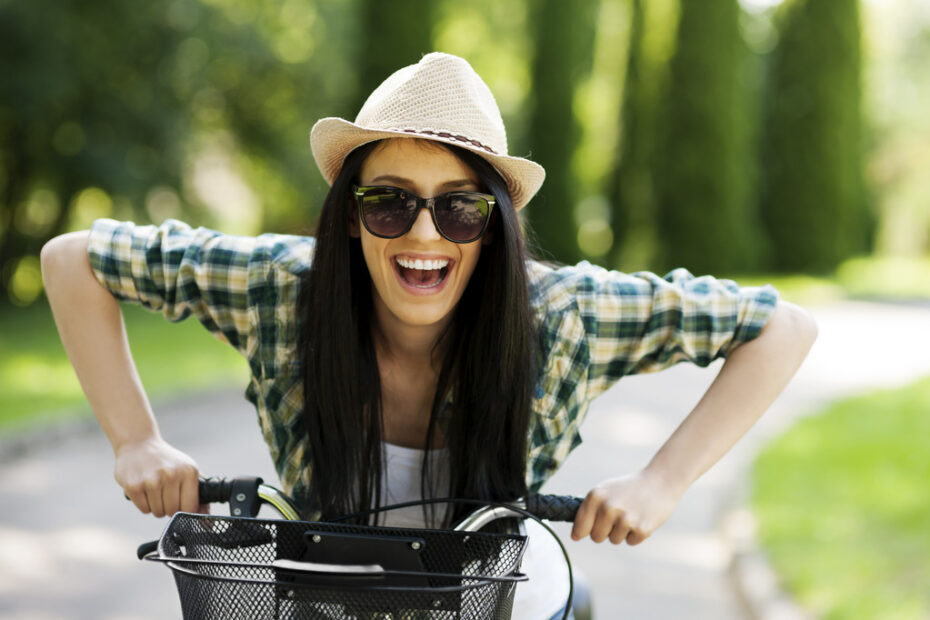 happy young woman